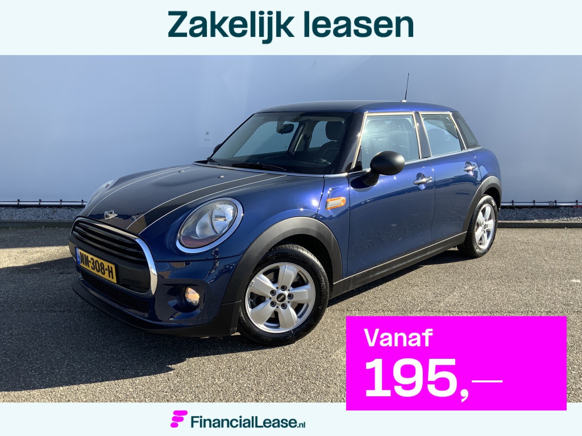 MINI One Mini 1.2 Business, Airco, Multimedia Automaat!, Gebruikt, Euro 6, Blauw, Bedrijf