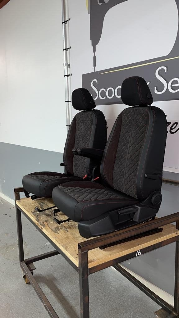 Volkswagen Caddy voorstoelen half Alcantara half leer nieuw, Auto-onderdelen, Interieur en Bekleding, Niet ingevuld, Volkswagen