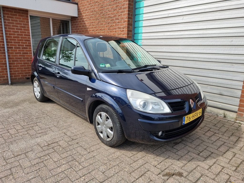 Renault Scénic 1.6-16V Business Line Clima! Bj:2008 NAP!, Auto's, Gebruikt, 1295 kg, 4 cilinders, Blauw