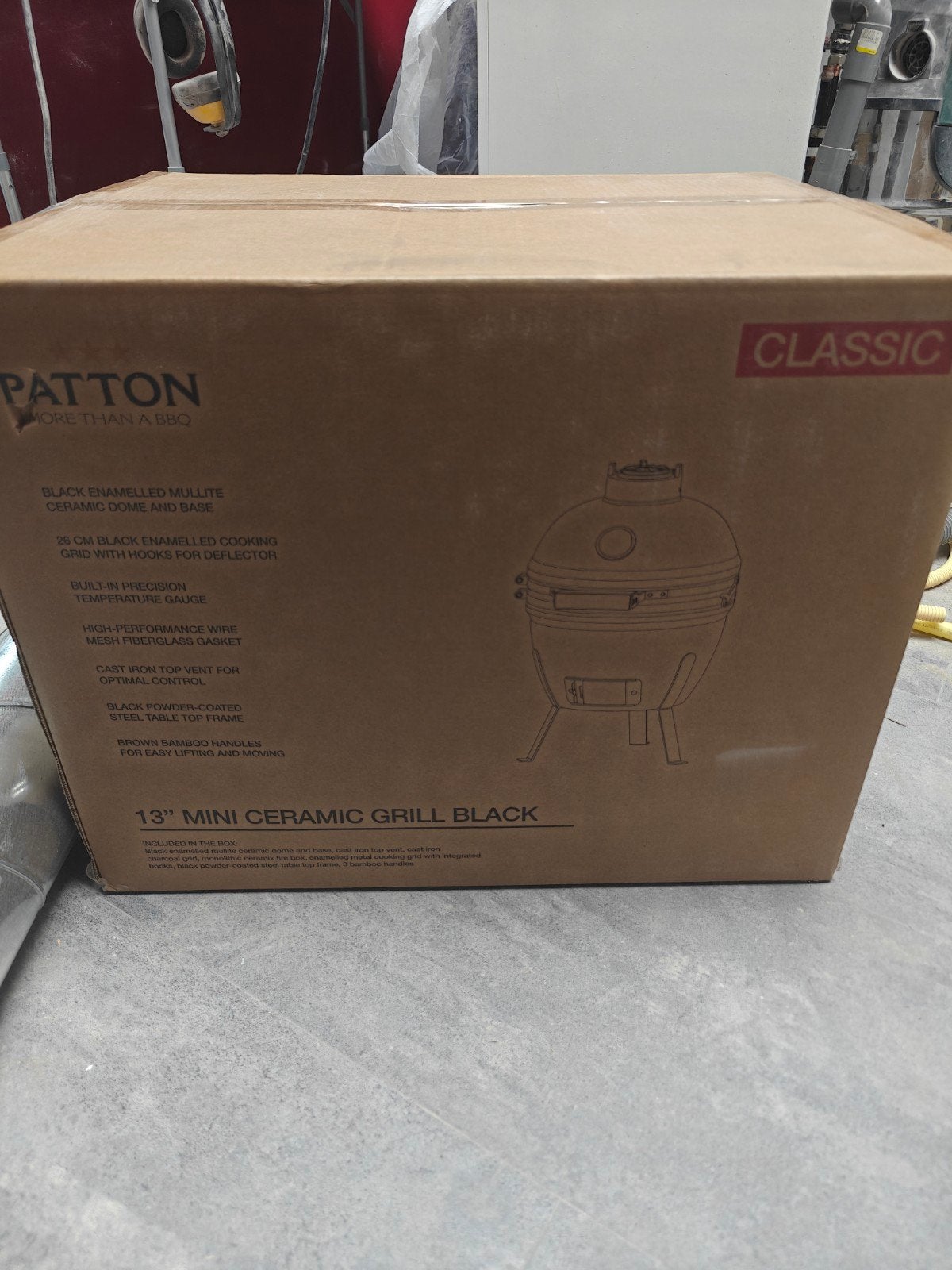 Patton Kamado BBQ 13 inch - Nieuw in doos, Ophalen, Nieuw, Patton