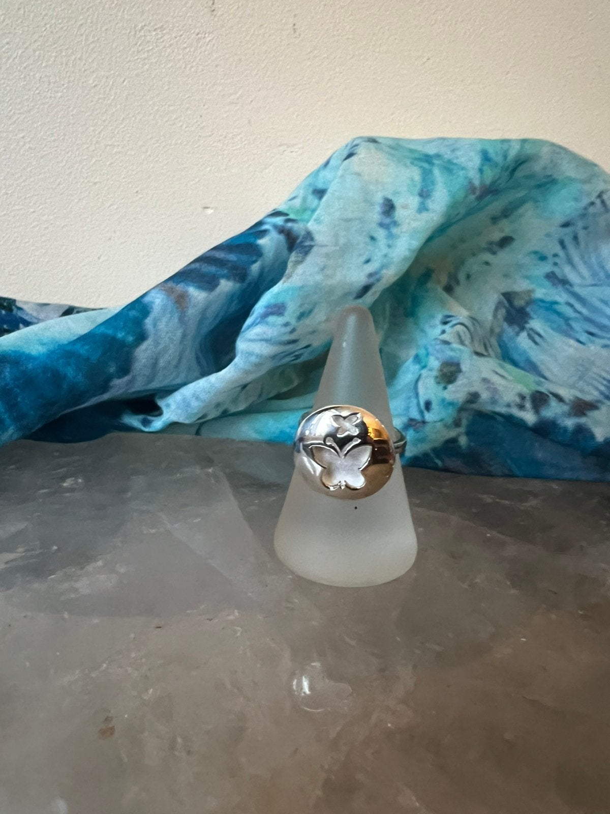Zilver sterling 925 vlinder maat 17,5 uniek SALE, Magnolia11, Nieuw, Ophalen of Verzenden, 17 tot 18