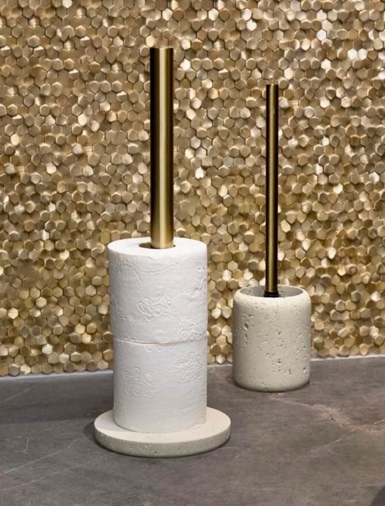 WC borstel en reserverolhouder, Huis en Inrichting, Badkamer | Badtextiel en Accessoires, Ophalen of Verzenden, Zo goed als nieuw