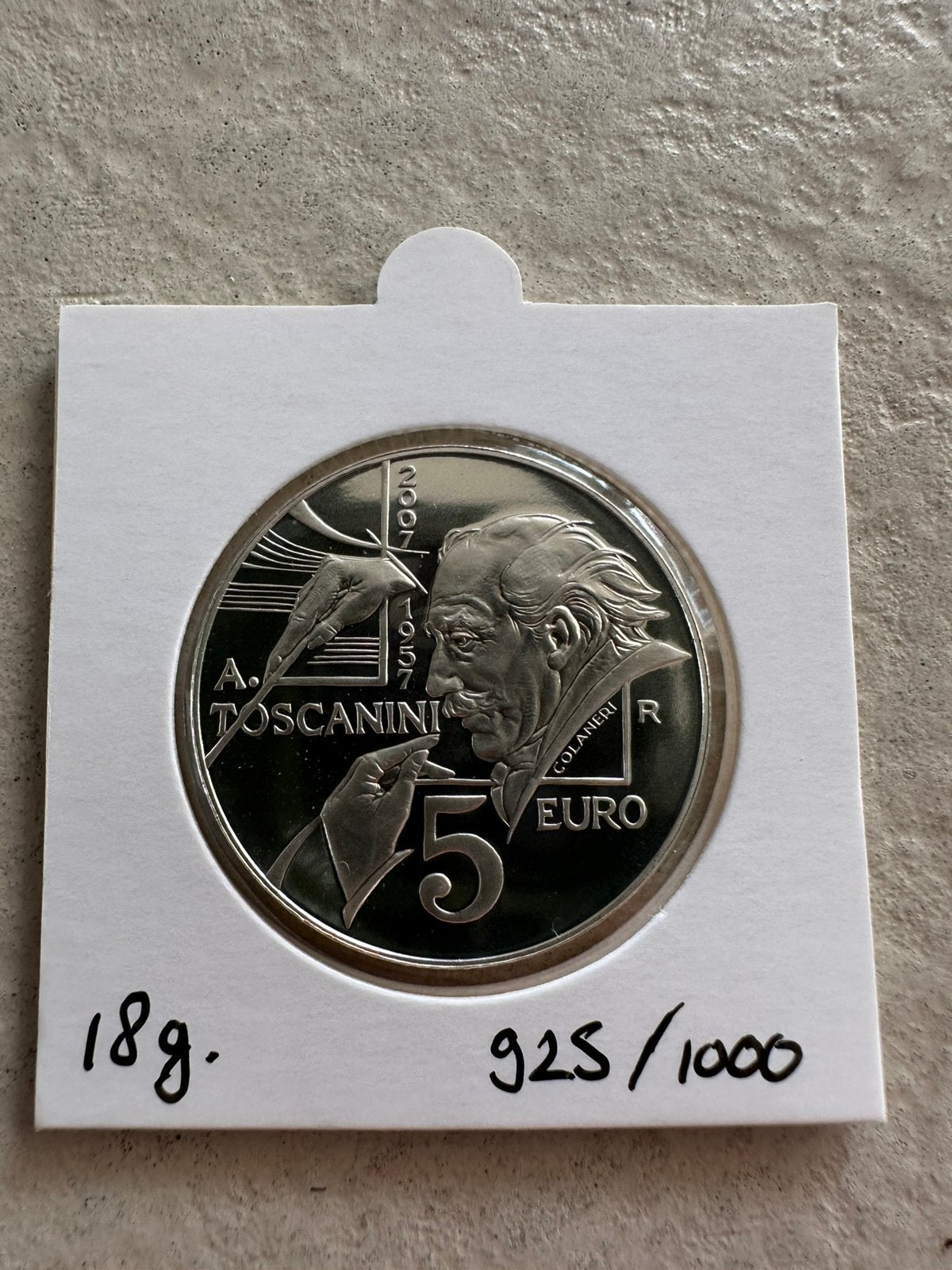 5 euro zilver San Marino 2007, Proof kwaliteit, Ophalen of Verzenden, San Marino, 5 euro, Zilver