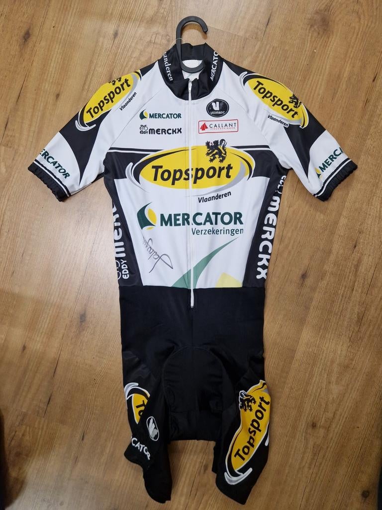 Wielershirt topsport mercator gesigneerd., Verzenden, Zo goed als nieuw, Buitenlandse clubs, Shirt