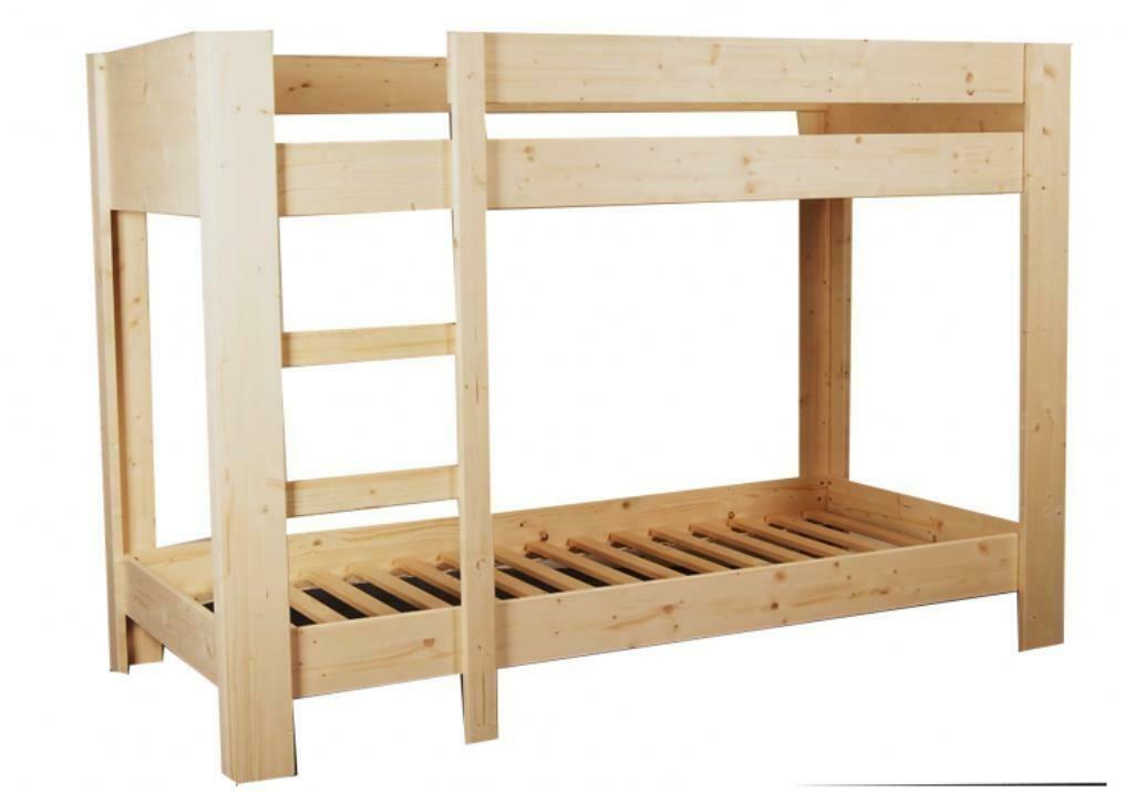NIEUW blankhouten stapelbed, in ELKE maat! Ook voor caravans, Huis en Inrichting, Slaapkamer | Stapelbedden en Hoogslapers, Minder dan 160 cm