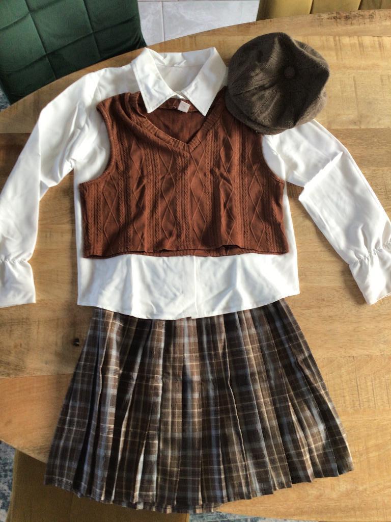 Carnaval/musical Ciske de rat outfit 11/12 jaar, Ophalen of Verzenden, Zo goed als nieuw, 146 t/m 152, Meisje