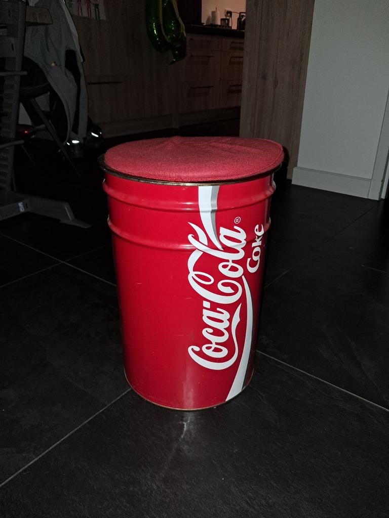 Vintage Coca cola vat/kruk 1989, Ophalen, Gebruiksvoorwerp