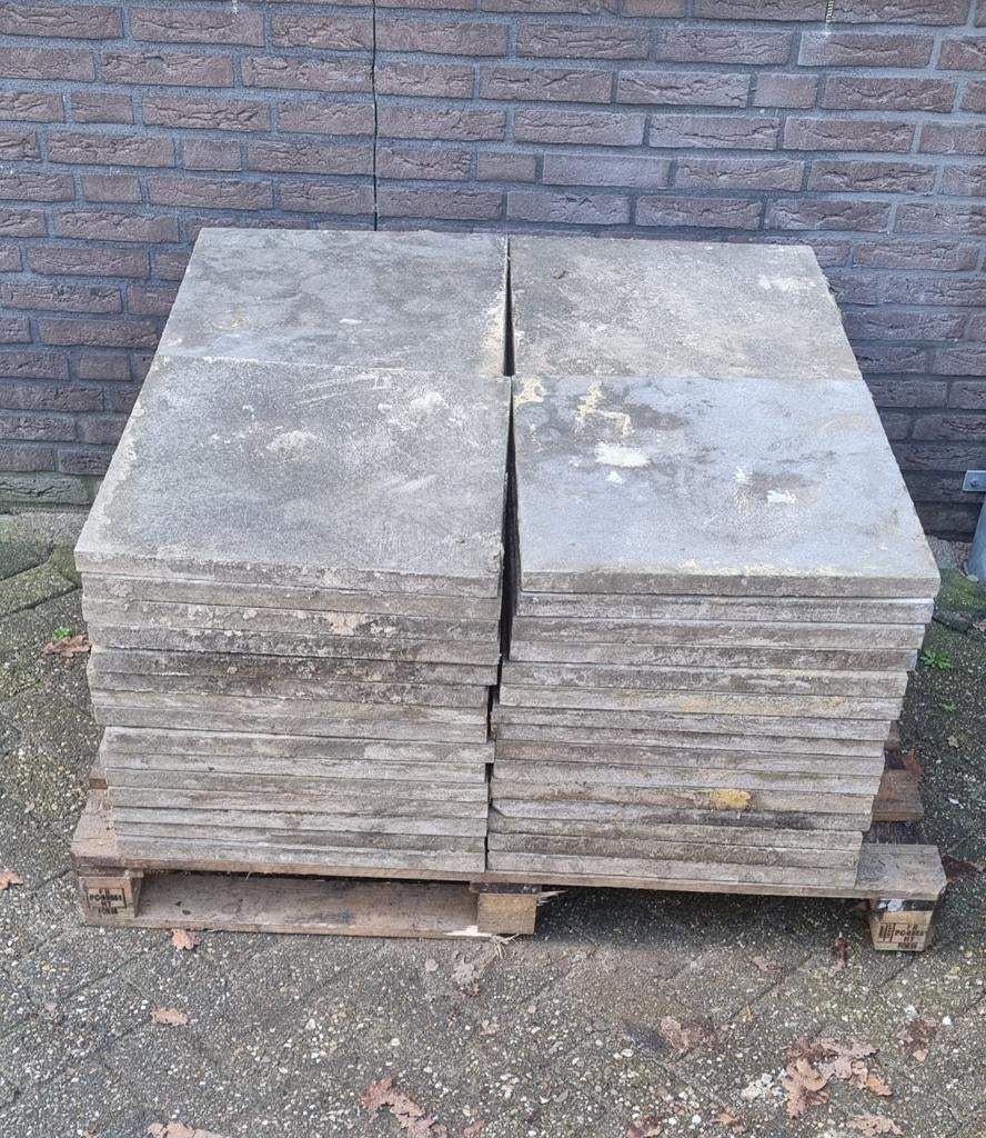 Chinees natuursteen 50x50cm 3cm dik te koop, Ophalen, Natuursteen, Terrastegels