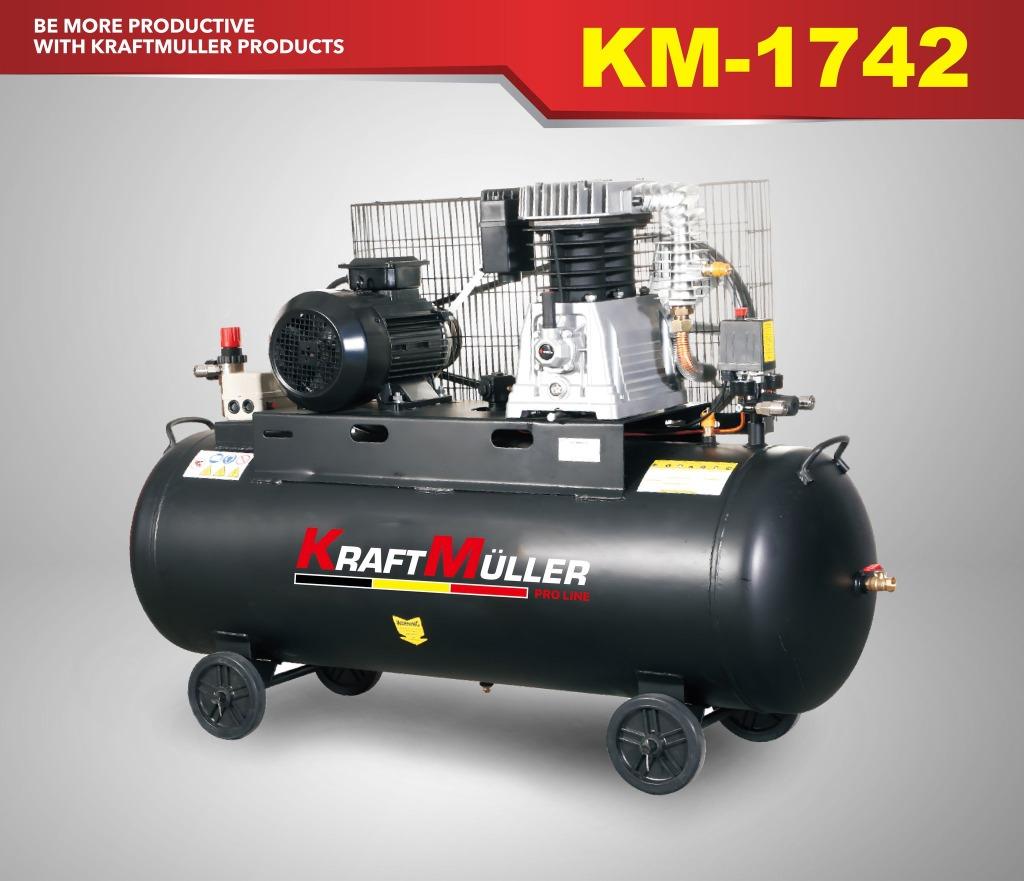 compressor kraftmuller pro-line 200L, Professionele Low Nois, Nieuw, Olievrij, 10 bar of meer, 100 liter of meer