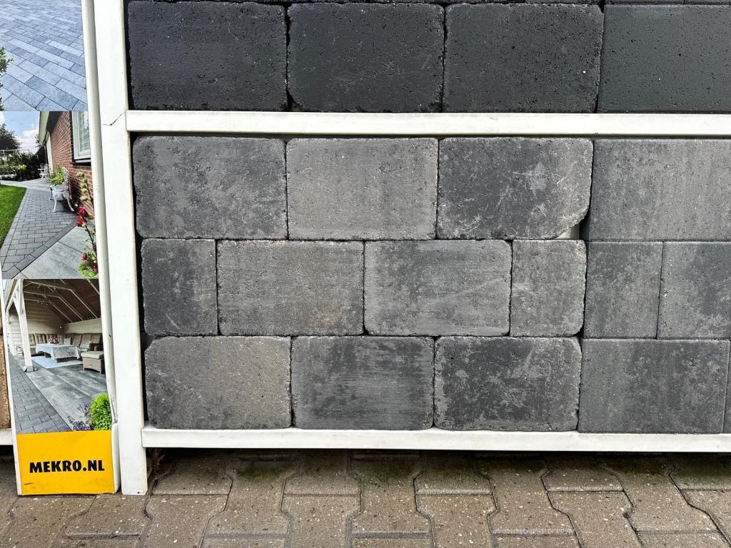 stonique trommel 20x30x5 grijs/zwart, Tuin en Terras, Nieuw, Ophalen of Verzenden, 10 m² of meer, Beton