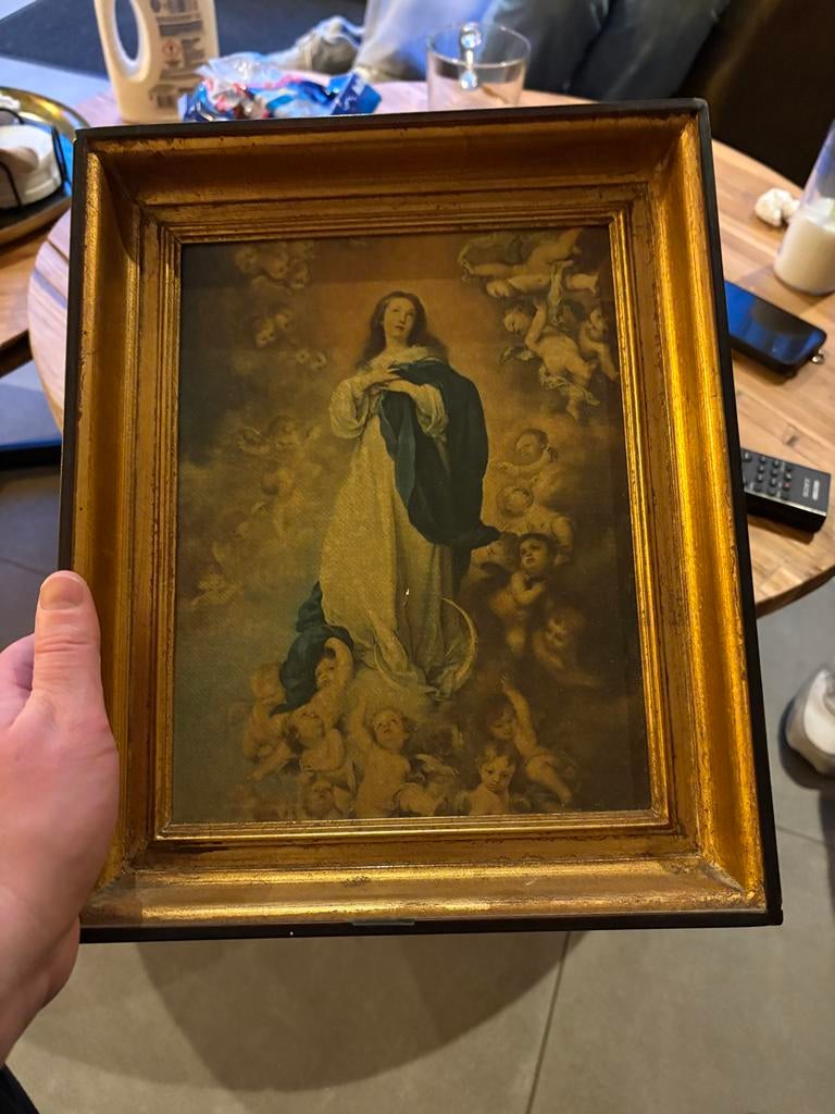 Murillo Reproductie "Tenhemelopneming Maria" Gravure sur Toi, Antiek en Kunst, Ophalen