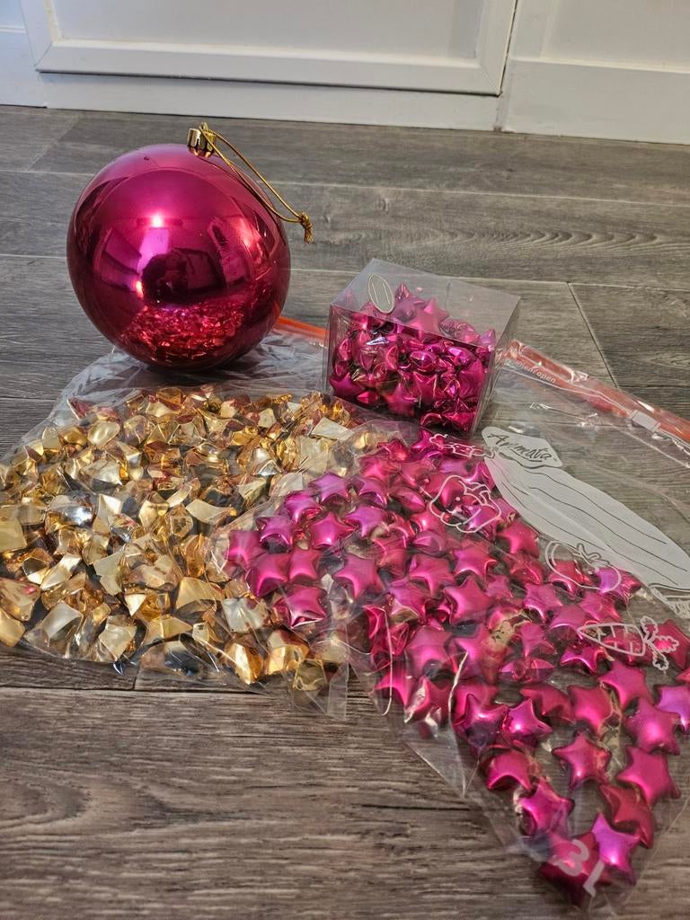 Kerstbal groot met deco stones, Diversen, Ophalen