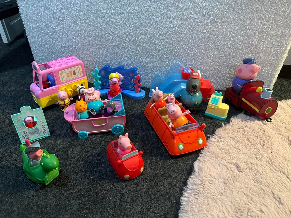 Peppa Pig Speelgoed met Autootjes, Ophalen of Verzenden, Gebruikt, Jongen of Meisje