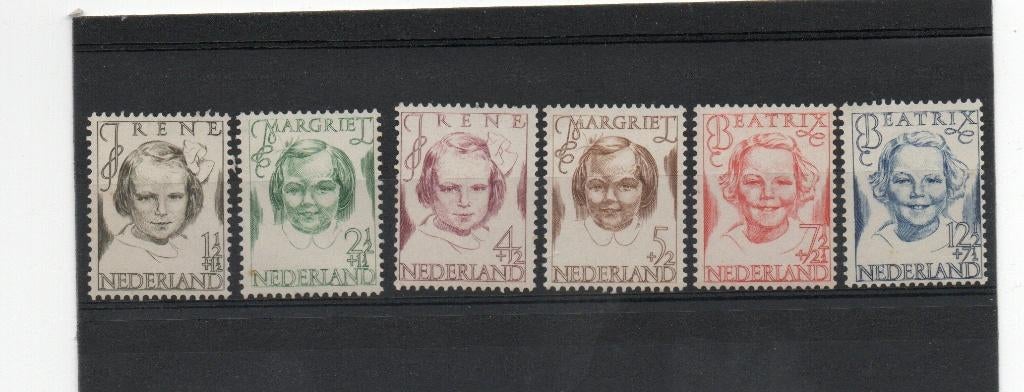 Nederland. Prinsessenzegels. NVPH. 454** - 459 **, Postzegels en Munten, Postzegels | Nederland, Ophalen of Verzenden, Na 1940