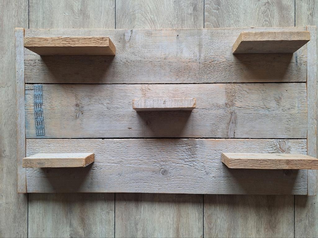 Steigerhouten Wandplank 59x104 cm, Ophalen, Zo goed als nieuw