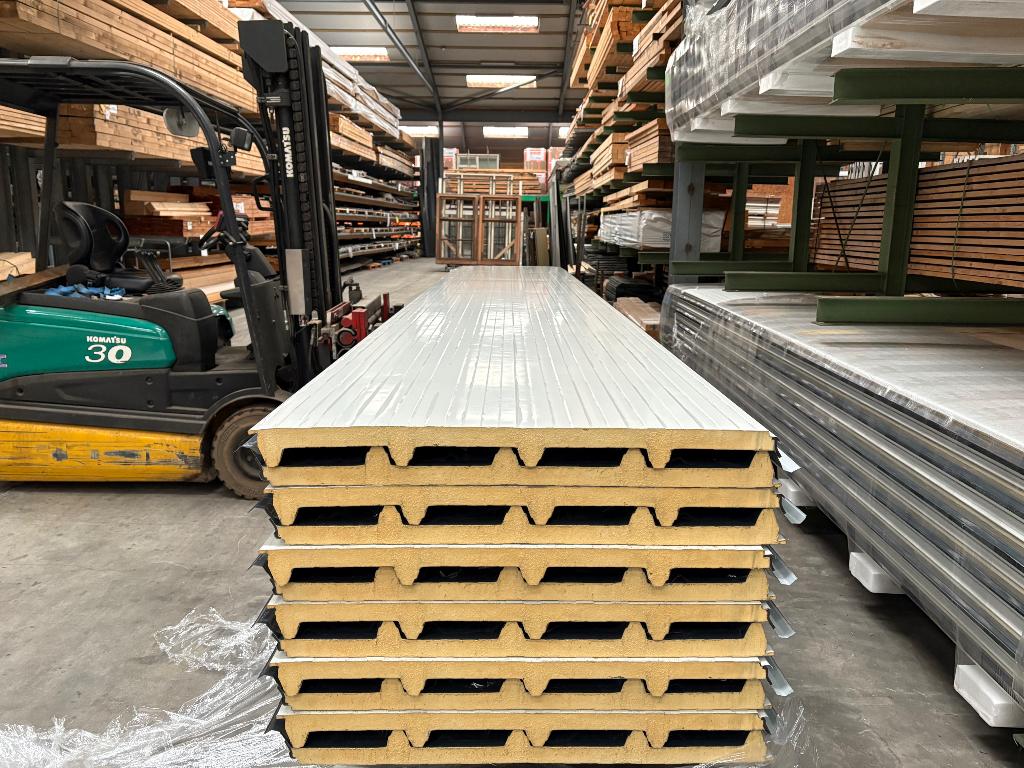 Sandwichpanelen 40 mm  Antraciet 7016 / Wit – 400/500/600 cm, Overige materialen, 20 tot 50 mm, Chiel@mhavik.nl, Nieuw