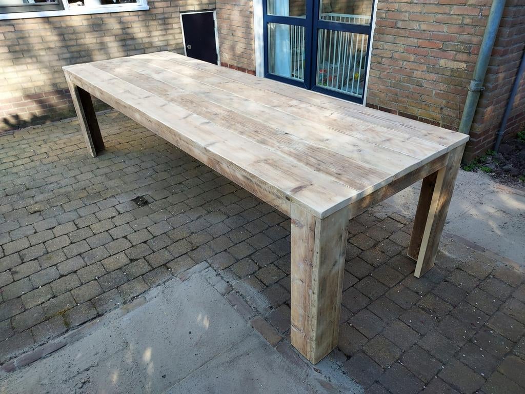 Eettafel. Tuintafel. Stamtafel. Tafel., Ophalen, Nieuw, Rechthoekig, Hout