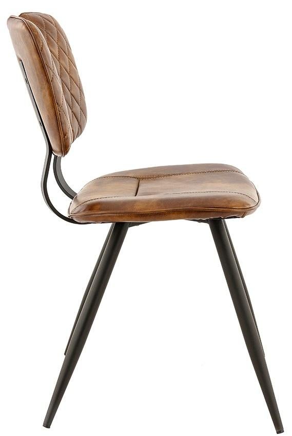 Vintage stoel model Soho kleur cognac, Bruin, Nieuw, Ophalen of Verzenden, Metaal