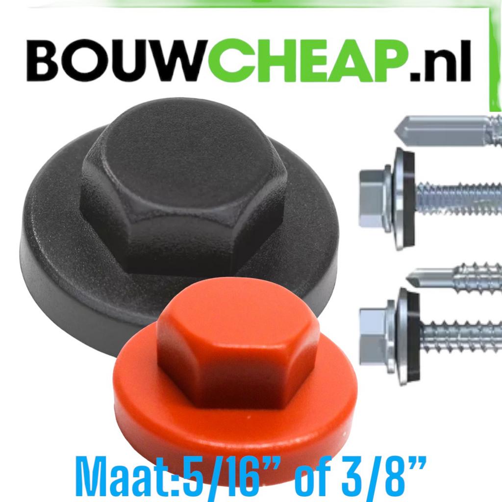 Kleurkapjes voor gevelplaatschroeven alle kleuren.