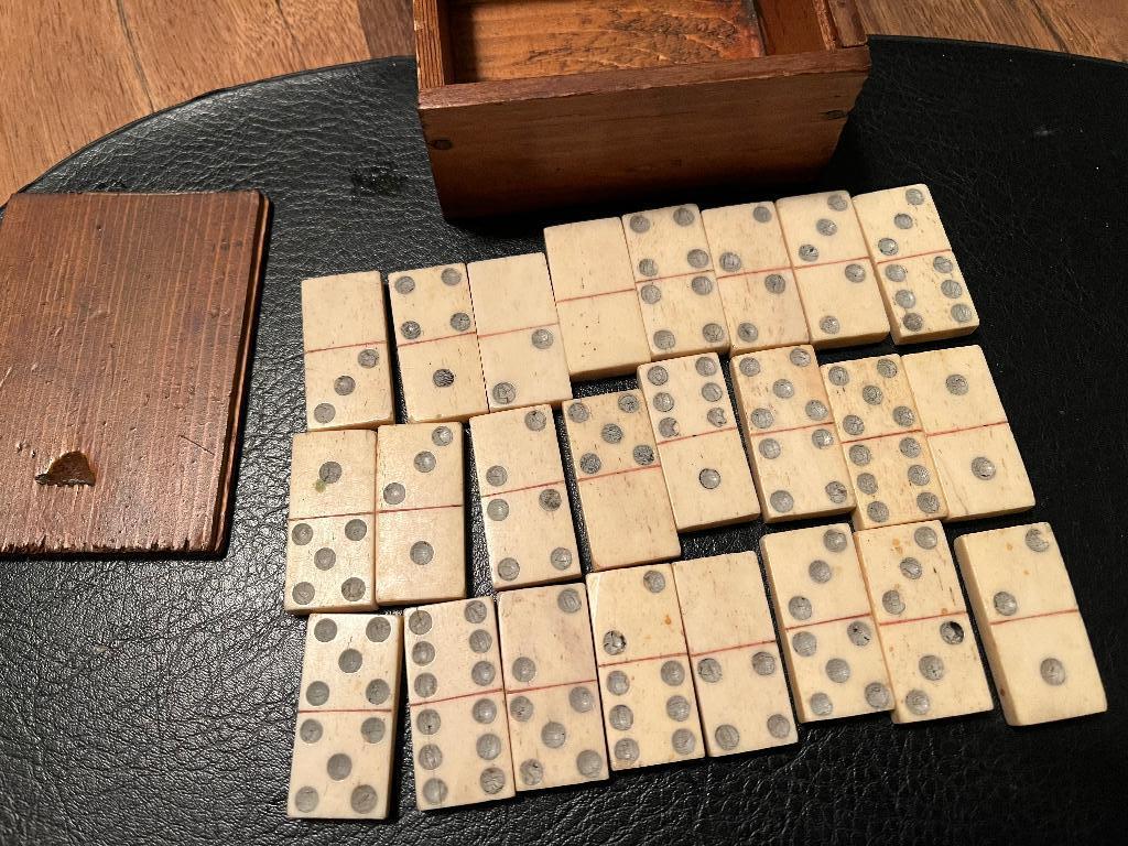 brocante domino spel, Ophalen of Verzenden