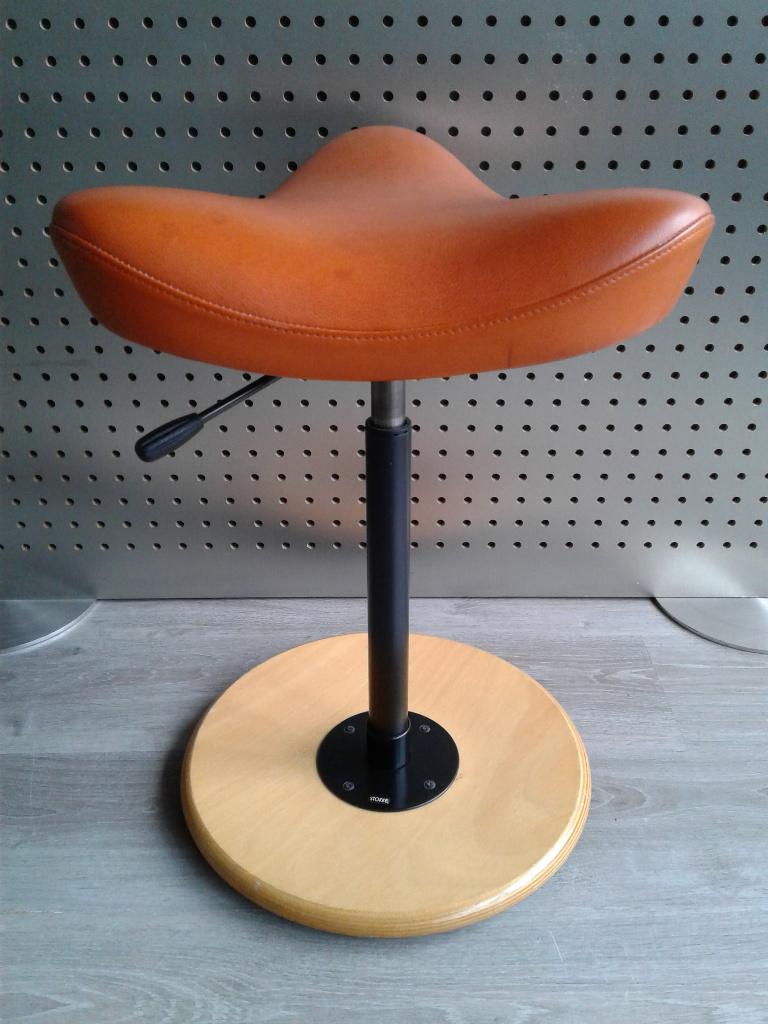 Stokke (Variér) Move (Medium) (Cognac Leder), Heel Mooi!, Huis en Inrichting, Bureaustoelen, Bruin, Ophalen of Verzenden, Zo goed als nieuw