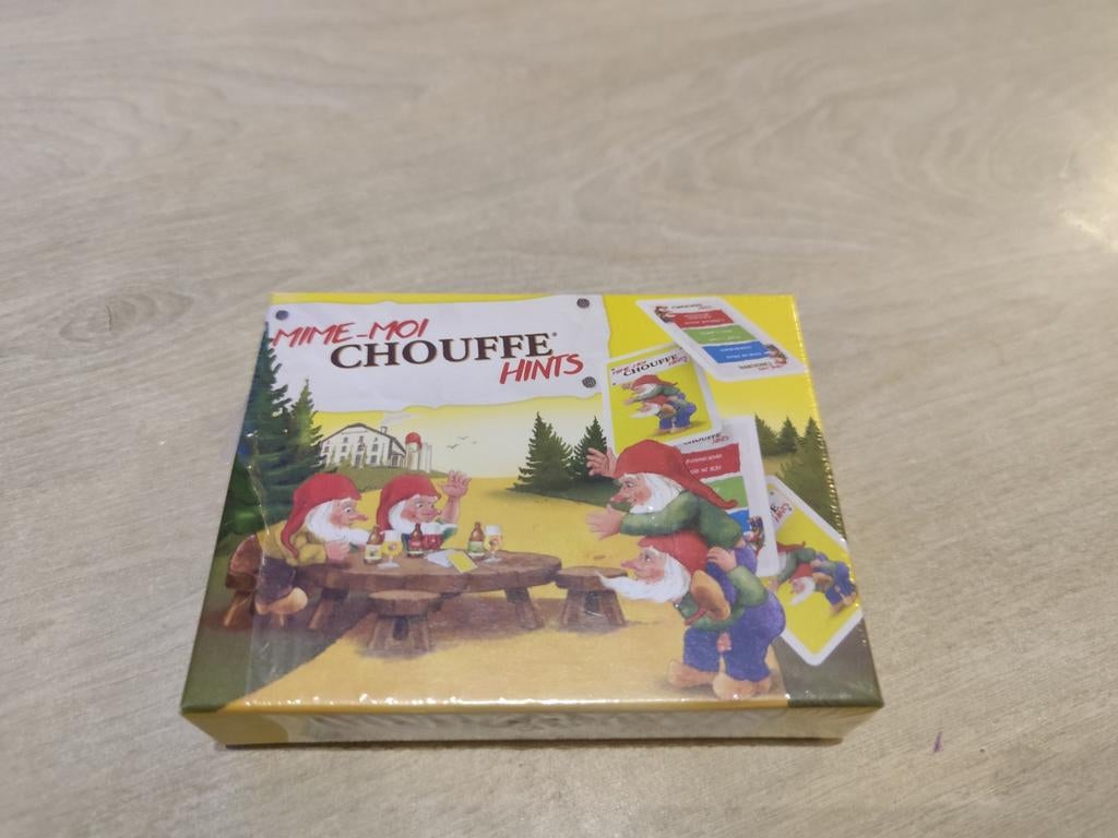 Mime-Moi Chouffe Hints - Leuk gezelschapsspel!, Hobby en Vrije tijd, Gezelschapsspellen | Bordspellen, Vijf spelers of meer, Ophalen of Verzenden