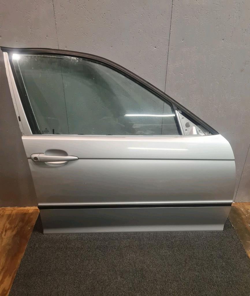 BMW E46 Sedan Touring Deur Rechts Voor Portier Titansilber, Auto-onderdelen, Ophalen, Gebruikt, Deur, BMW