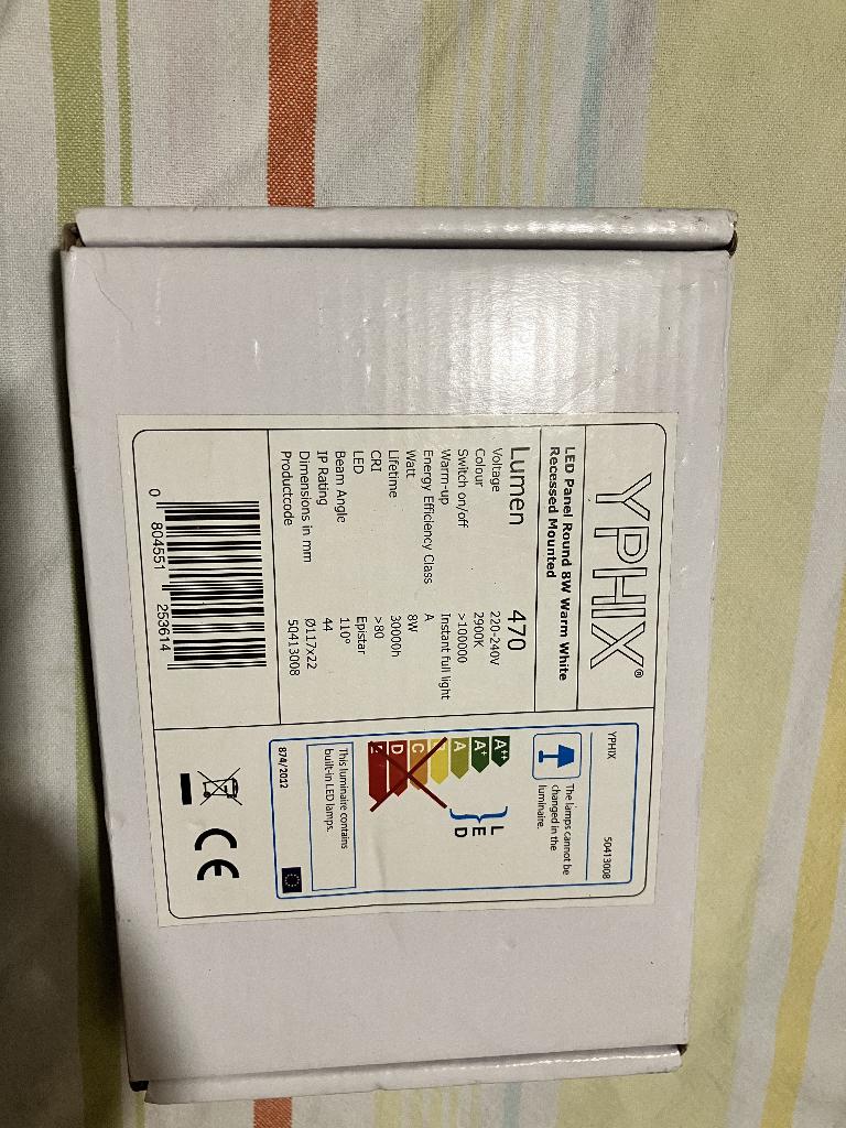 LED lamp merk YPHIX, Metaal of Aluminium, Nieuw, Ophalen of Verzenden, Led