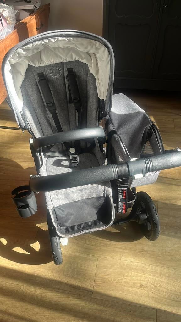 Bugaboo Donkey 2 Mono - Classic Grey - black frame, Ophalen, Gebruikt, Verstelbare duwstang, Bugaboo