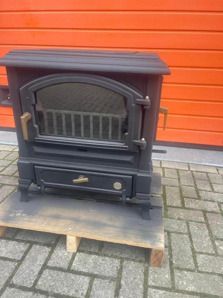Zgan houtkachel Efel Harmony 2 10kW, Ophalen, Gebruikt, Houtkachel, Vrijstaand