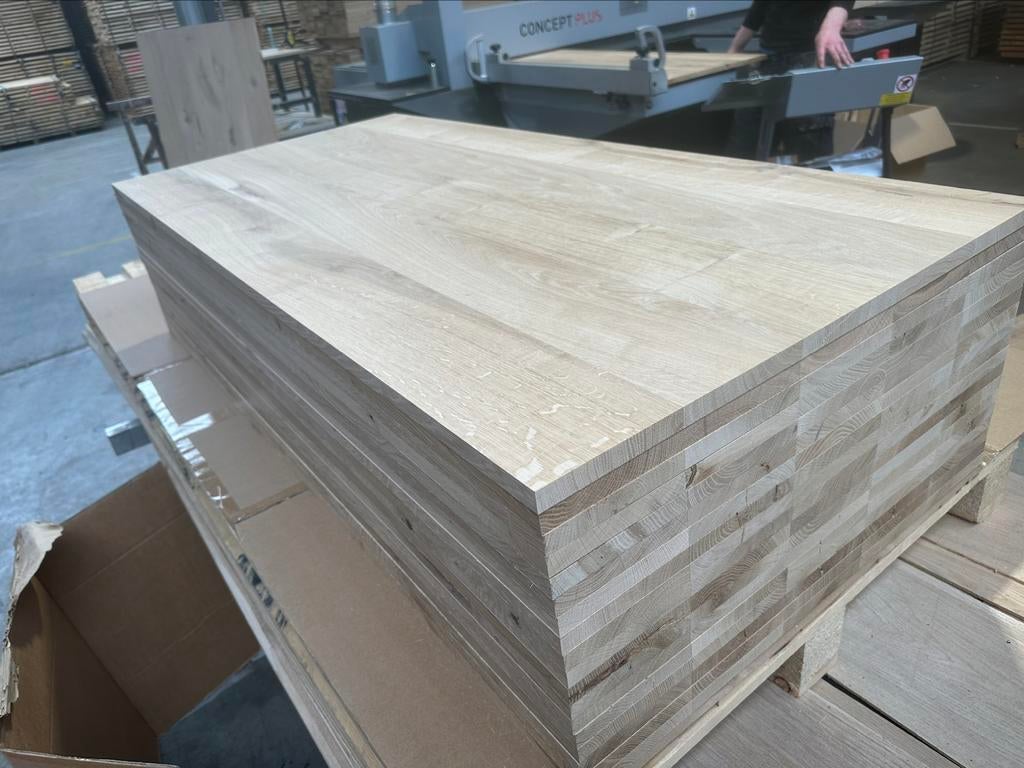 Eiken meubelpaneel | Massief Paneel | 18 mm | Meubelpaneel, Doe-het-zelf en Verbouw, Ophalen of Verzenden, Nieuw, Hout, Minder dan 20 mm