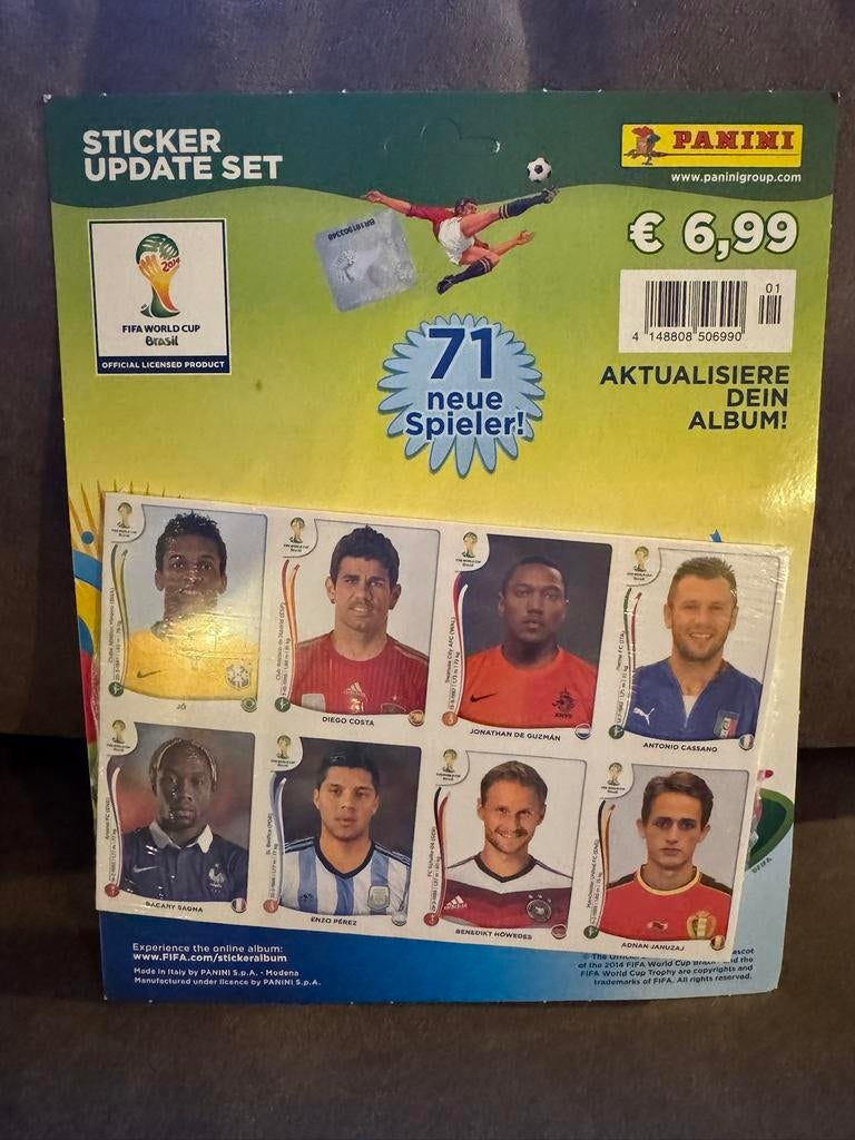 Panini World Cup 2014 Brazil | Update Set (71 Stickers), Ophalen of Verzenden, Zo goed als nieuw, Buitenlandse clubs, Poster, Plaatje of Sticker