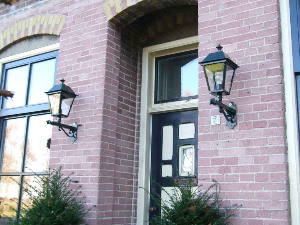 Kleine Herenhuislamp buitenverlichtng 2 laags gecoat, Ophalen, Minder dan 50 watt, Staande lamp, Nieuw