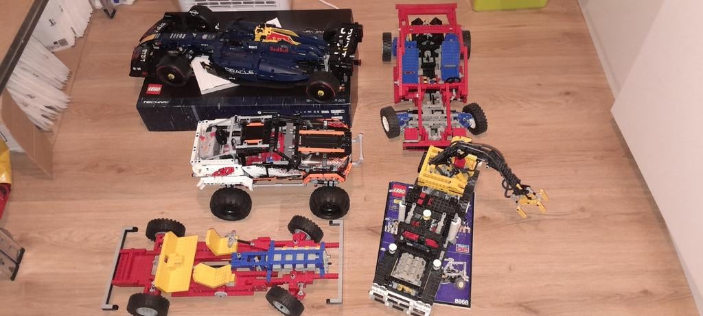Lego technic partij 853 8865 8868 9398 42206 100% compleet, Ophalen of Verzenden, Zo goed als nieuw, Complete set, Lego