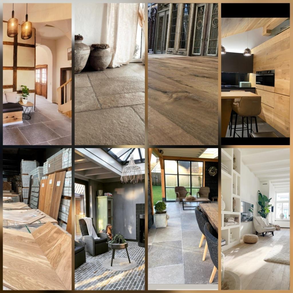 Bourgondische dallen Natuursteen & Houten vloeren Parket etc, Nieuw, Ophalen of Verzenden, 10 m² of meer, 10 tot 30 cm