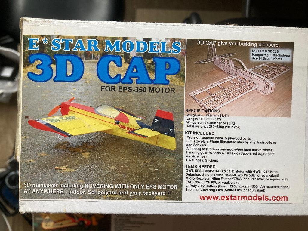 RC modelvliegtuig balsa kit - CAP 3D, Hobby en Vrije tijd, Ophalen of Verzenden, Nieuw, Elektro