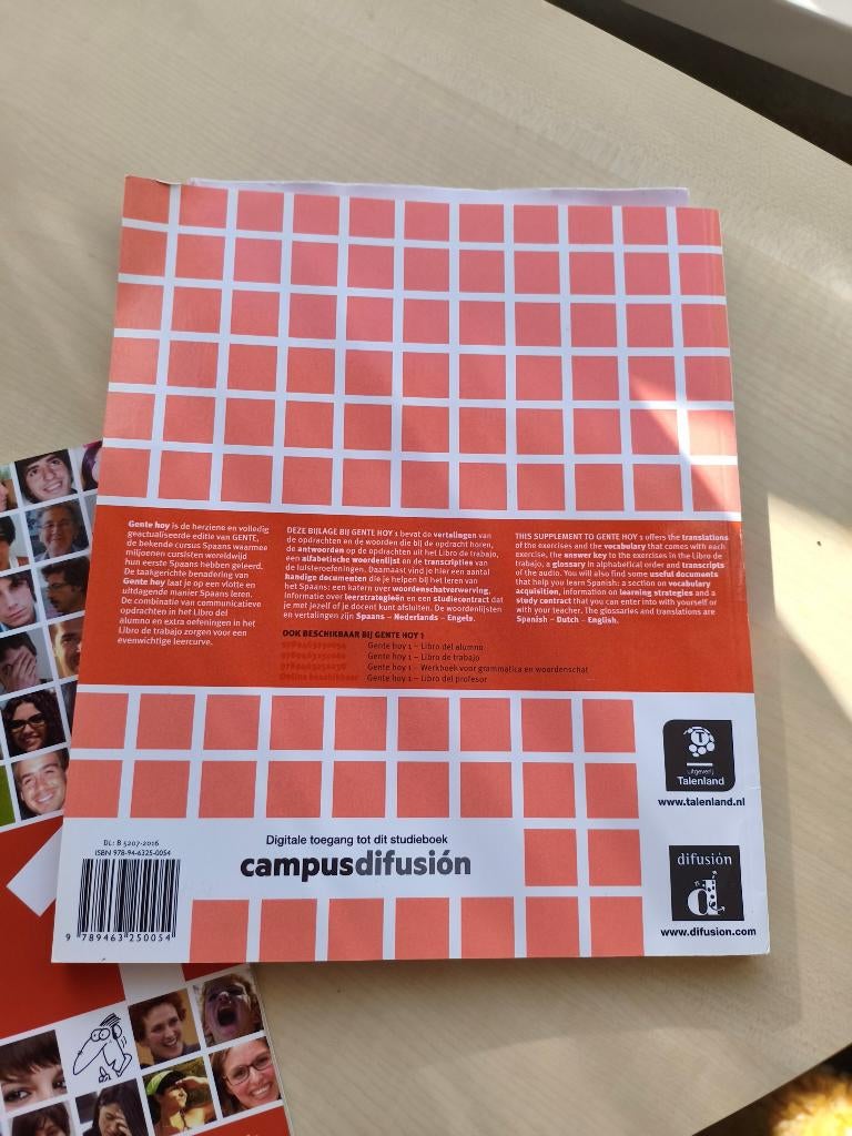Gente hoy 1 libro del alumno A1 A2 Campus difusión, Boeken, Ophalen of Verzenden, Zo goed als nieuw, Overige niveaus