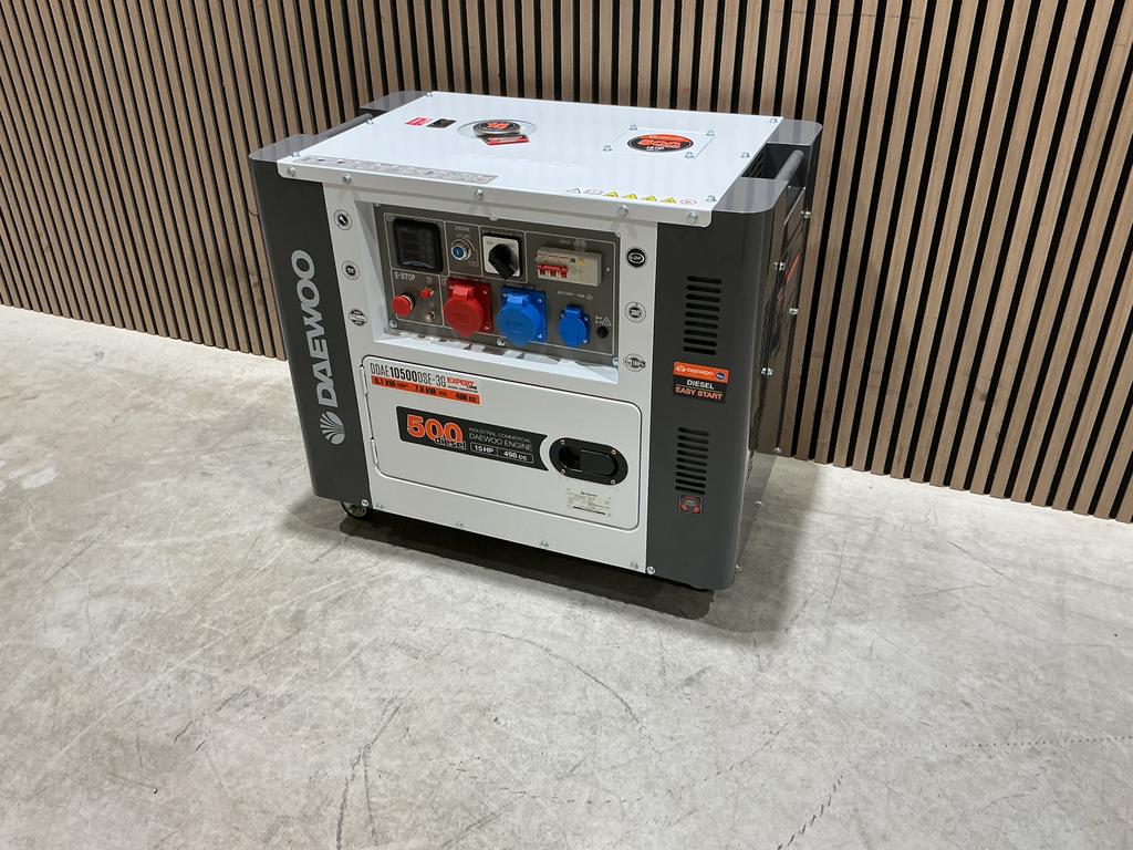 Daewoo Diesel Generator 8.1 kVA - Noodstroom Aggregaat ‼️️, Ophalen, Dieselolie, Geluidgedempt, Nieuw