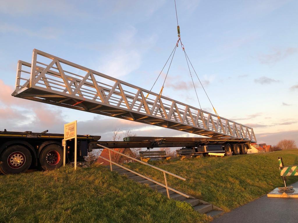 Aluminium loopbrug 20m1, Ophalen of Verzenden