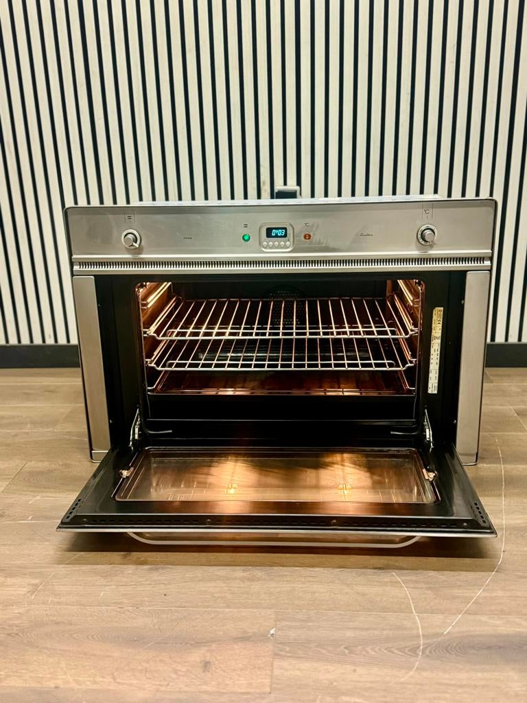 Luxe Boretti inbouwoven RVS multifunctioneel 90 cm, Witgoed en Apparatuur, Ovens, Hete lucht, Fornello Esperta, Ophalen of Verzenden