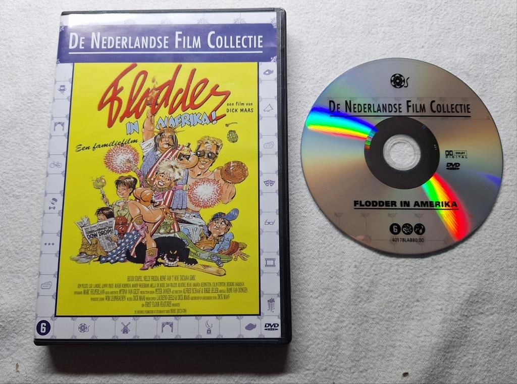 Flodder in Amerika! ( Maas ) met Simic, Frijda, Van 't Hof, Cd's en Dvd's, Vanaf 6 jaar, Ophalen of Verzenden, Komedie, Film