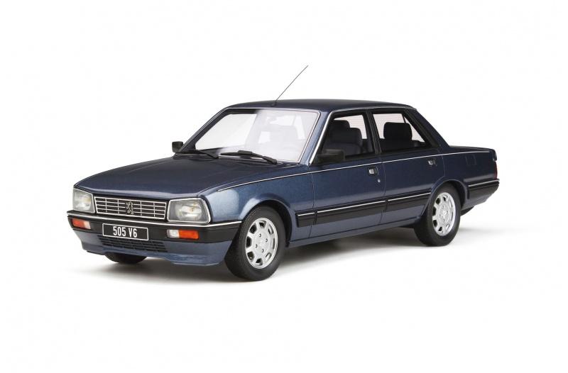 Peugeot 505 V6 Blue Delft 1987 1:18 Otto Models OT687, Ophalen of Verzenden, Nieuw, Auto, OttOMobile