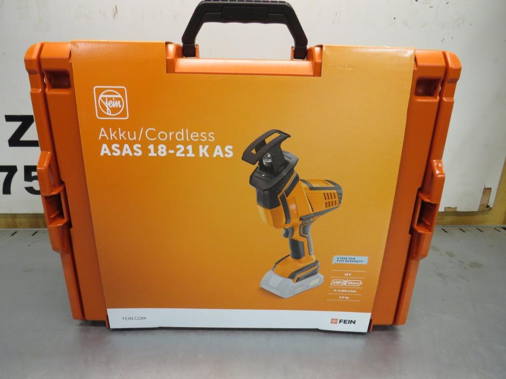 Fein ASAS 18-21 K AS Accu-reciprozaag  Incl. koffer Nieuw, Fein, Nieuw, Zandhaarweg, Ophalen of Verzenden