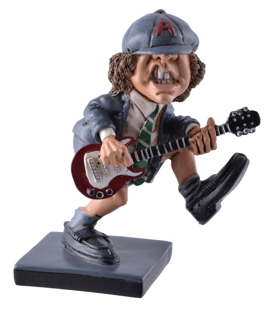 Angus Young ACDC beeldje by Warren Stratford deco beeld, Info@deconoord.nl, Deco Noord, Nieuw, Ophalen of Verzenden