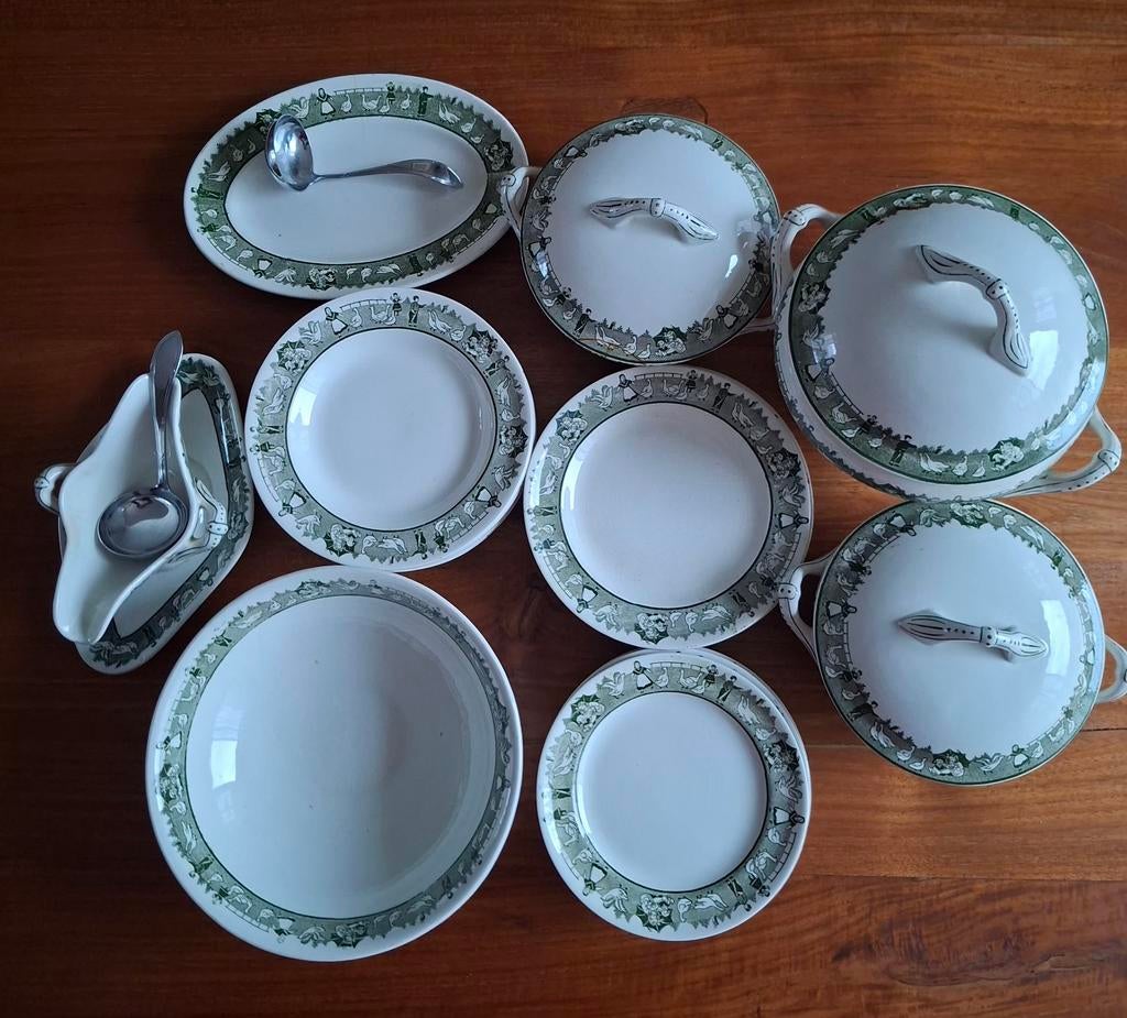 Antiek Gans Kinderservies, Ophalen