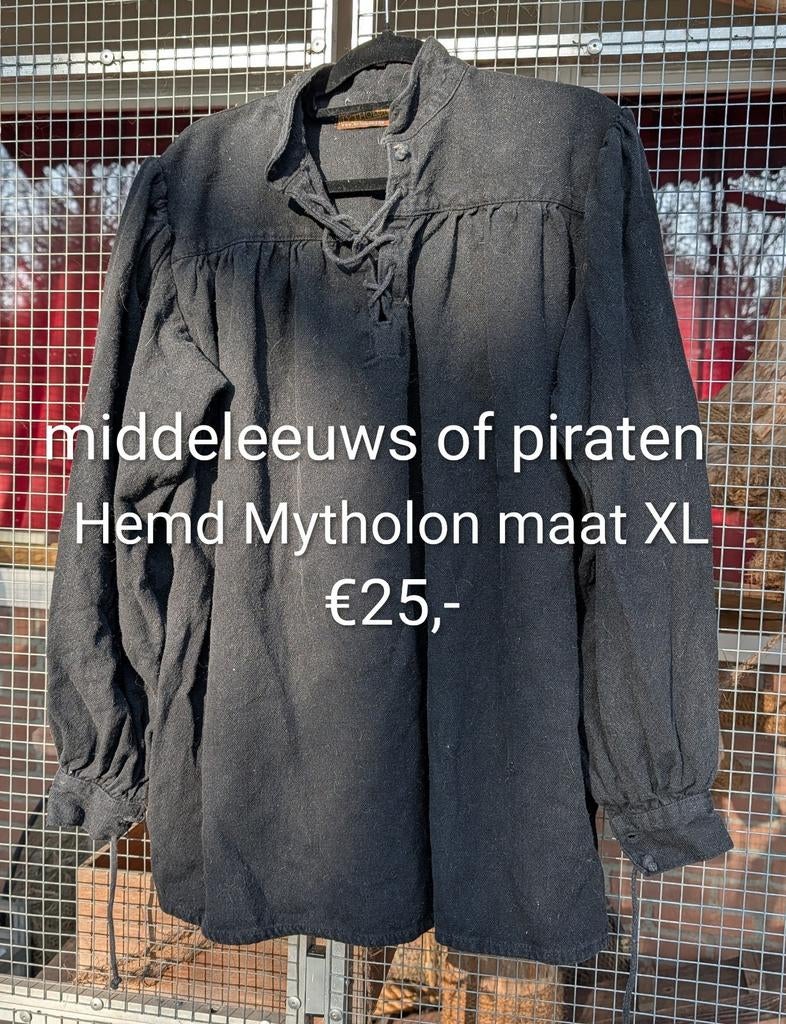 Mytholon Middeleeuws/Piraten Hemd XL, Ophalen of Verzenden, Zo goed als nieuw