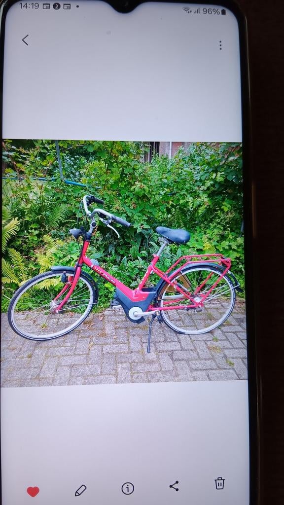 Sparta Pharos 26 inch -  onderdelenfiets, Ophalen, Minder dan 30 km per accu, Sparta, Gebruikt