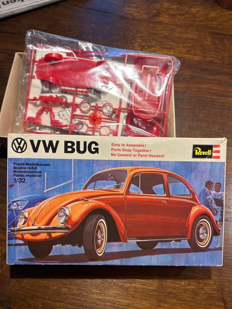 Revell VW Kever Bouwpakket 1981 - Ingeseald!, Auto, Nieuw, Ophalen of Verzenden, 1:32 tot 1:50