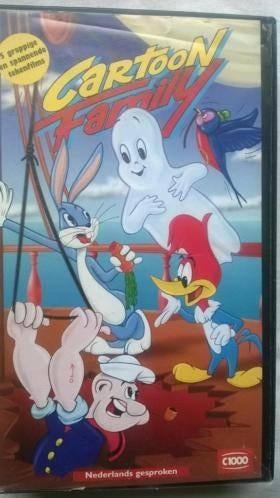 Cartoon family VHS tekenfilm, Gebruikt, Tekenfilm, Alle leeftijden, Ophalen of Verzenden