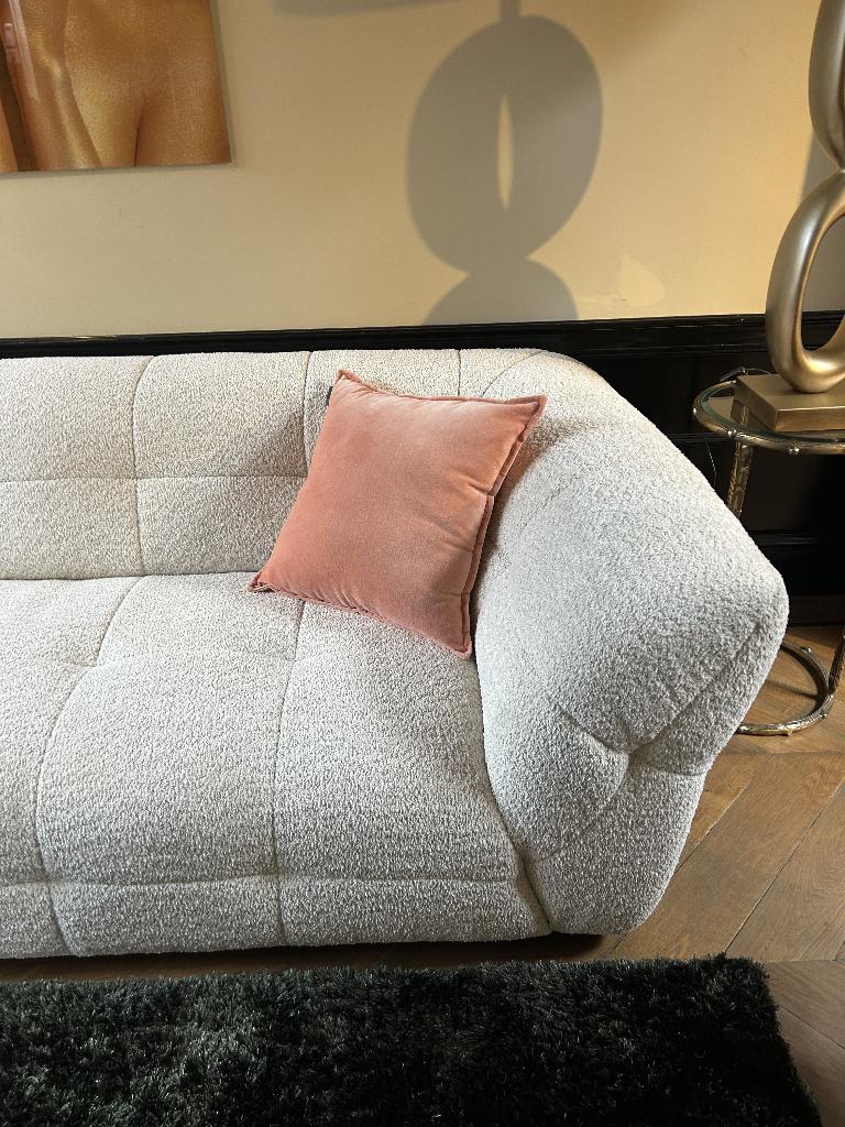 Velvet effen zalm roze kussen, Huis en Inrichting, Ophalen, Vierkant, Nieuw, A